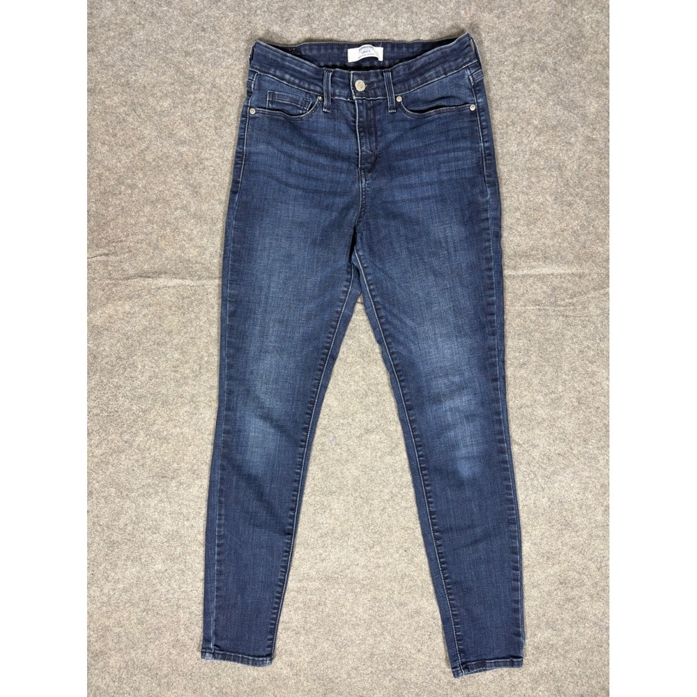 Denizen from Levi's Women Mid-Rise Skinny Jeans‎ Dark Wash Blue 4M W27 L30 66897
